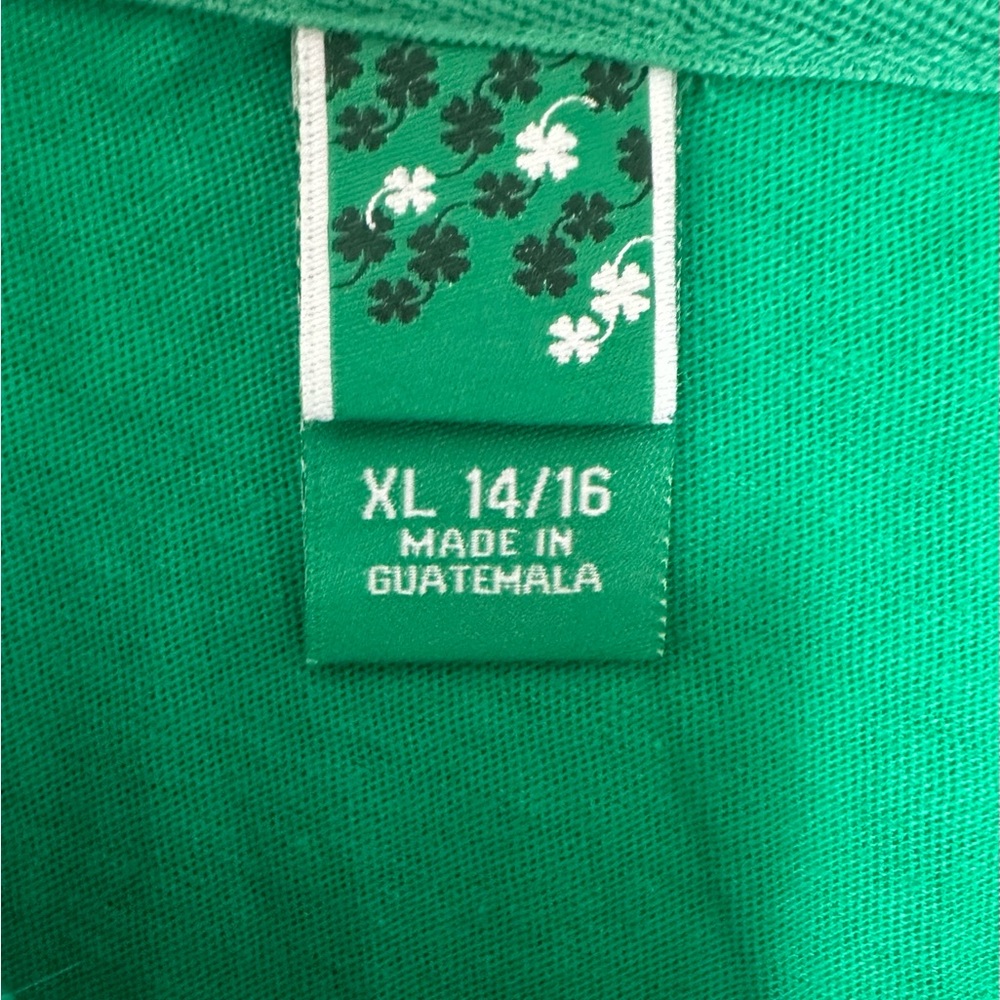 NWT Shamrock Green Kids T-Shirt with Sequin Clover, Size XL, MSRP‎ $15 - Picture 4 of 4